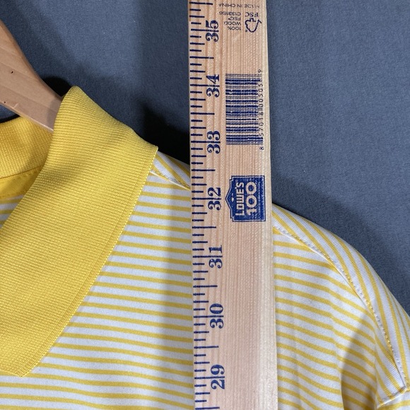 Nike Golf Michigan Standard Fit Mens Sz 2XL Striped Short Sleeve - Picture 5 of 8